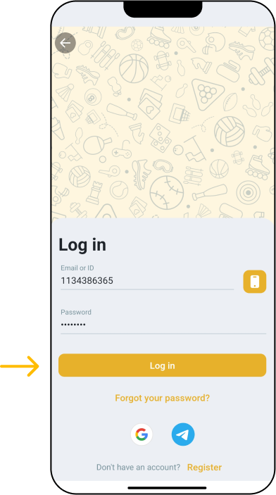 Registration and Login in the Mobile App - Melbet APK Pakistan