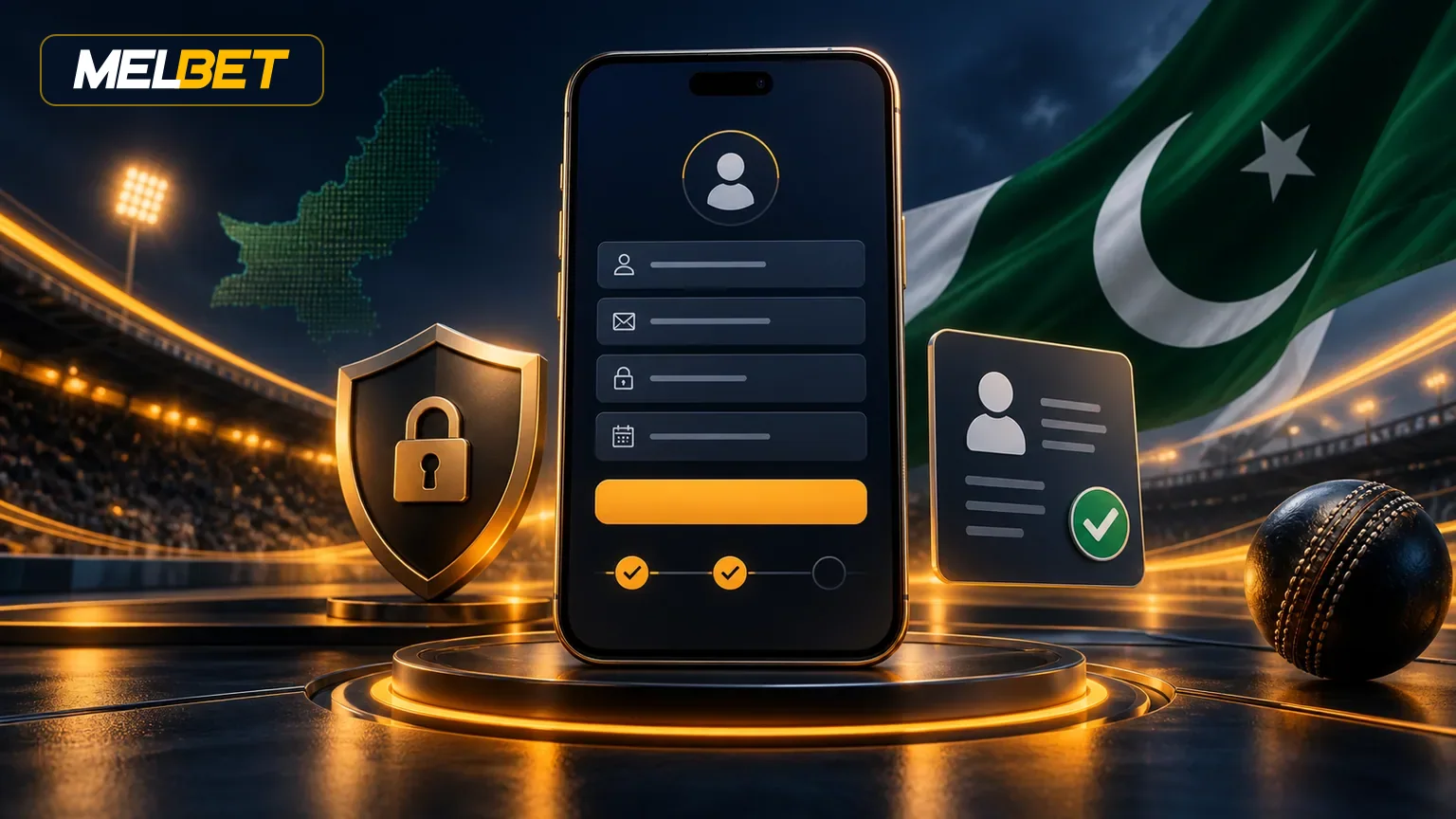 Melbet registration and account setup in Pakistan